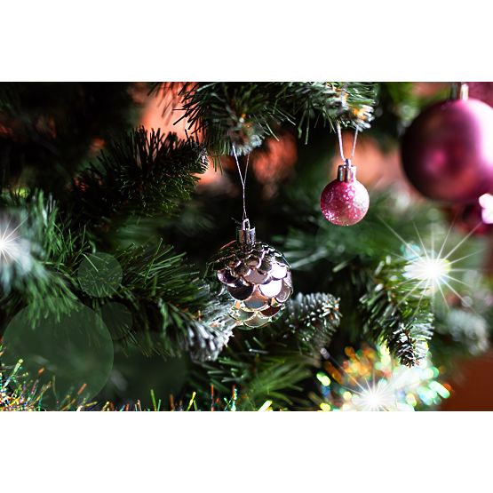 Sada vianočných ozdôb Lila/Rose 208 ks