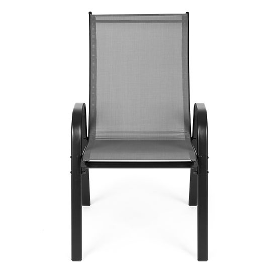 Sada záhradných stoličiek na terasu balkón sivé