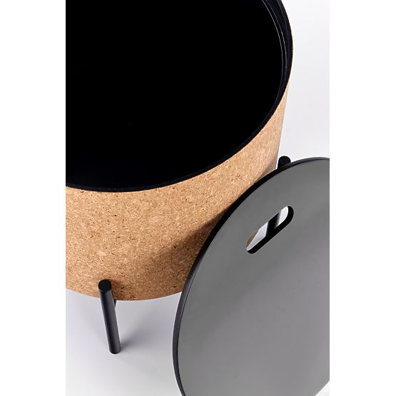 SASHA stolík prírodný/čierny (1p=1ks)