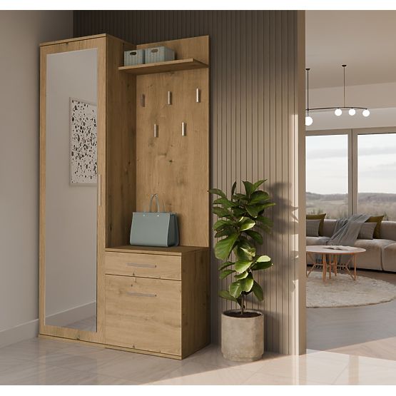 Šatní skriňa DUO DUB ARTISAN