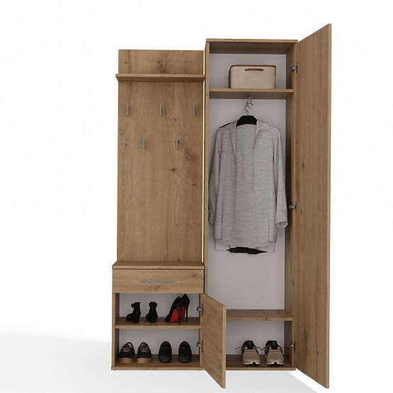 Šatní skriňa DUO DUB ARTISAN