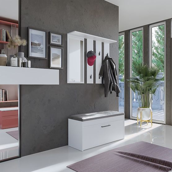 Šatní skriňa Parma PARMA BIELA