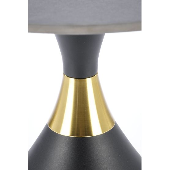 SCALITA konferenčný stolík čierny mramor / čierny / zlatý (2p=1ks)