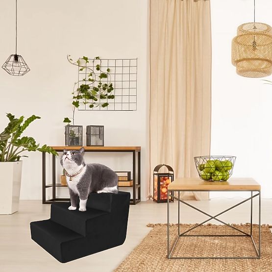 SCHODÍKY PRE ZVIERATÁ 342533 ČIERNE