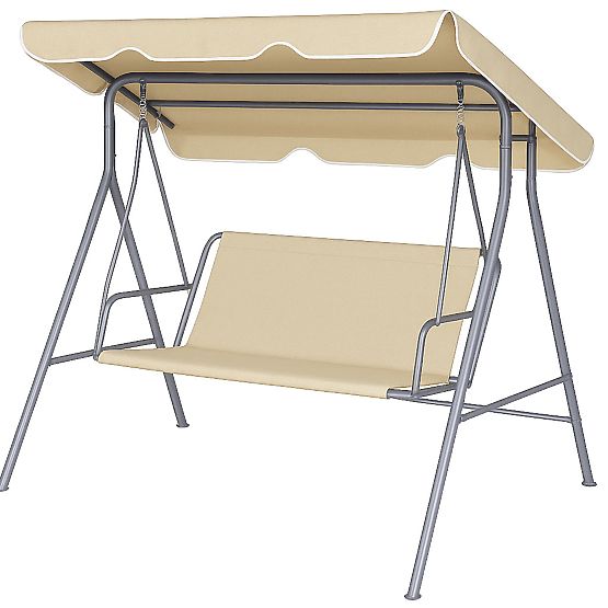 Sedák na záhradnú hojdačku 127x100 cm béžový MultiGarden