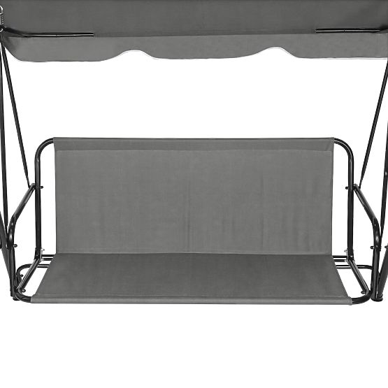 Sedák podložka na záhradnú hojdačku 140 x 100 cm sivá ModernHome