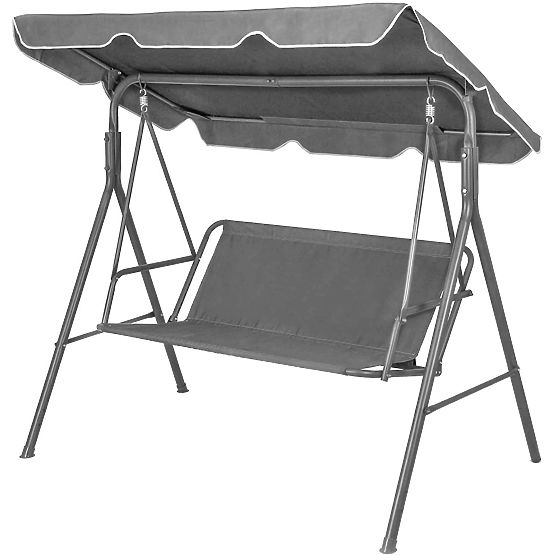 Sedák podložka na záhradnú hojdačku 140 x 100 cm sivá ModernHome