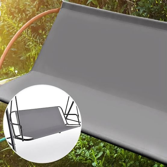 Sedák podložka na záhradnú hojdačku 140 x 100 cm sivá ModernHome
