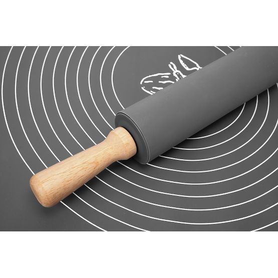 Silikónová pracovná doska SELMA grafitová 70x50 cm