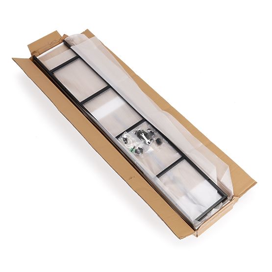 Široký moderný drevený regál LOFT s 5 policami