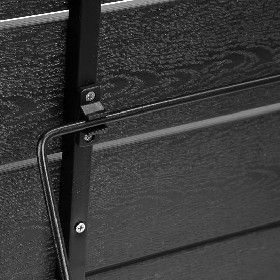 Skladací balkónový stolík ARETTO čierny