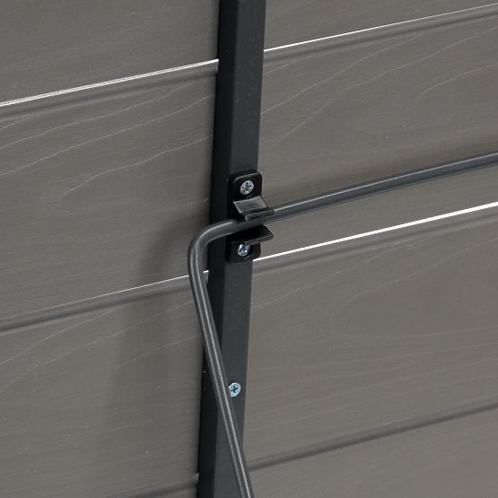 Skladací balkónový stolík ARETTO sivý