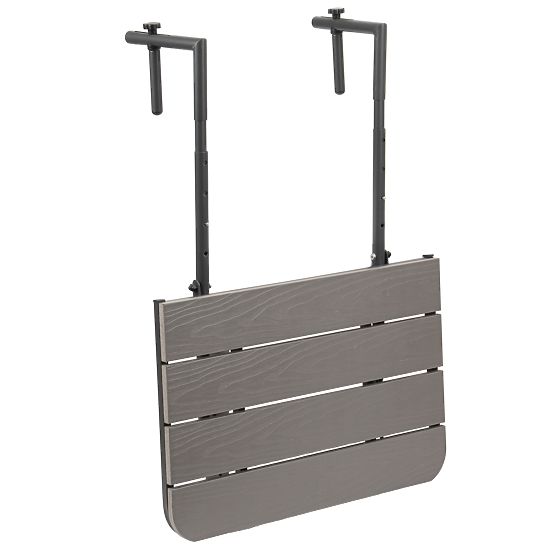 Skladací balkónový stolík ARETTO sivý