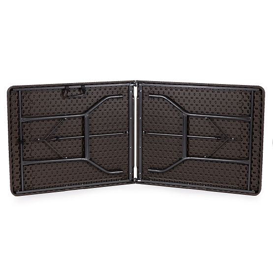 Skladací cateringový banketový záhradný stôl 180 cm hnedý ModernHome