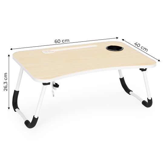 Skladací podstavec pod notebook 60x40 cm s lampičkou a ventilátorom ModernHome