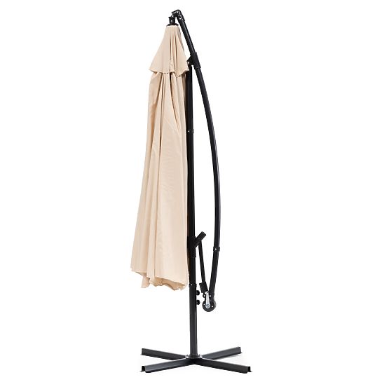 Skladací slnečník na terasu - béžový