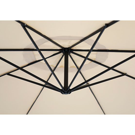 Skladací slnečník na terasu - béžový