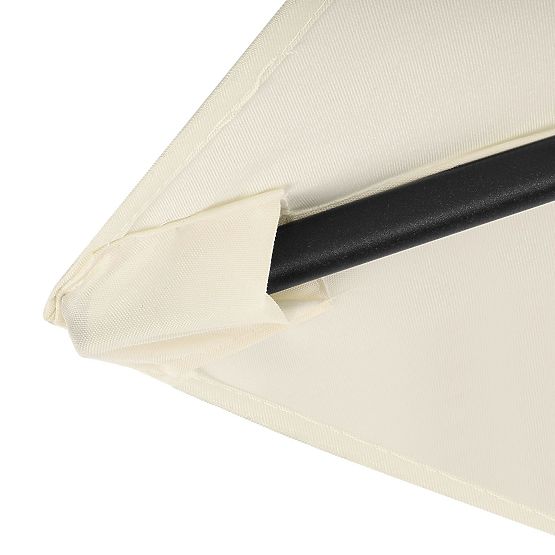 Skladací záhradný balkónový dáždnik nastaviteľný 210 cm béžový