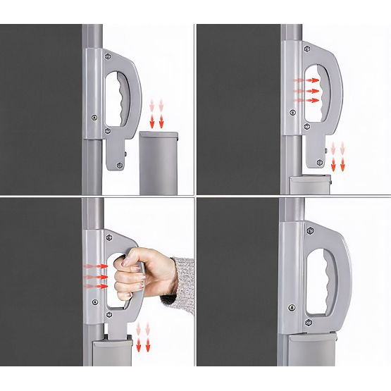 Skladacia markíza 300x200 cm bočná roleta paraván do záhrady na terasu antracit