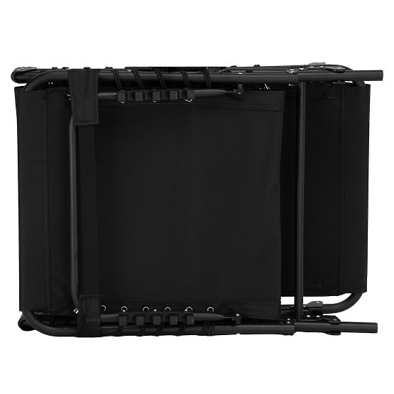 Skladacie záhradné lehátko nastaviteľné FENIKS čierne