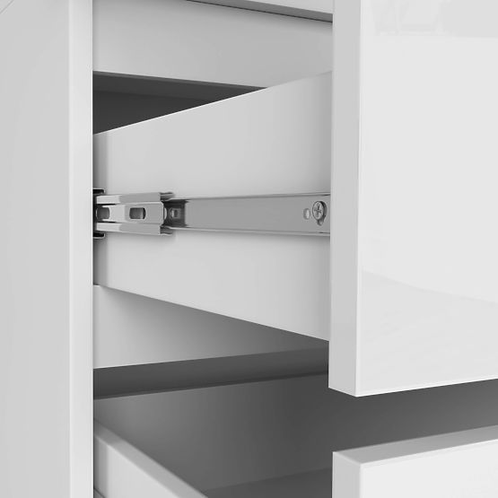 SKRIŇA S NÁSTAVCOM S90 2D 2SZ CLP PK BIELY LESK