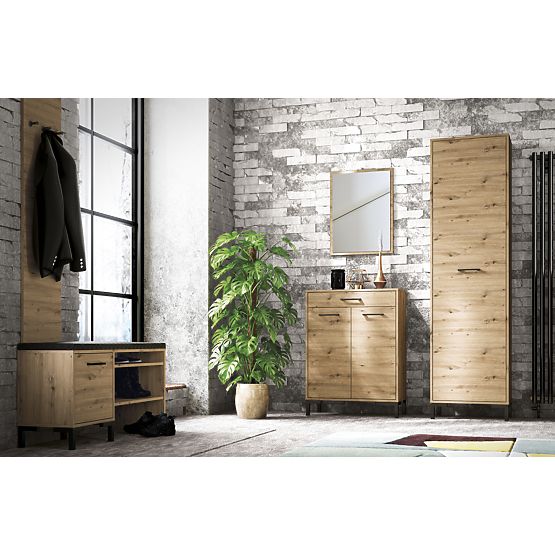 Skrinka na topánky Nevio - dub artisan