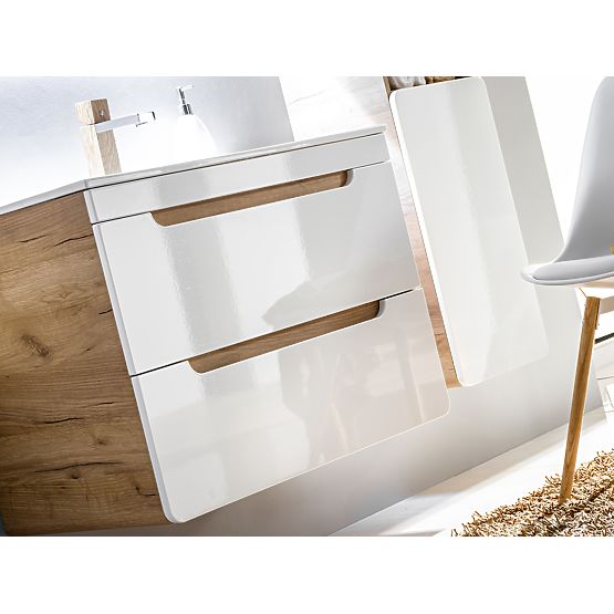 Skrinka pod umývadlo na dosku 60 cm 2 zásuvky