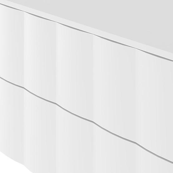 Skrinka pod umývadlo na dosku Grita 80 cm, biela, vlnitý čelný panel