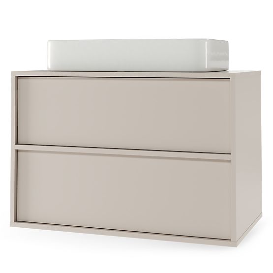 Skrinka pod umývadlo na dosku Mossy, 80 cm, kašmír