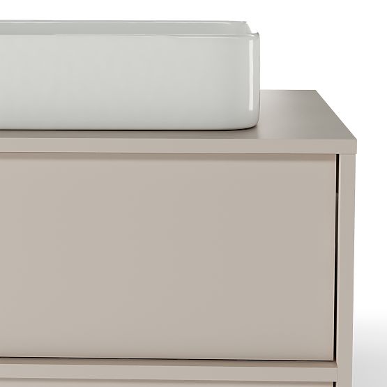 Skrinka pod umývadlo na dosku Mossy, 80 cm, kašmír