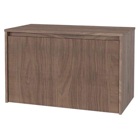 Skrinka pod umývadlo na dosku Pezzo 80 cm, orech, drážkovaná