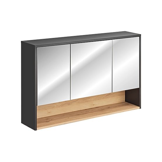 Skrinka so zrkadlom 120cm 3 dvere