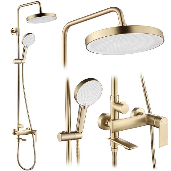 Sprchová sada Rea Veneta Zlatý Kartáčovaný