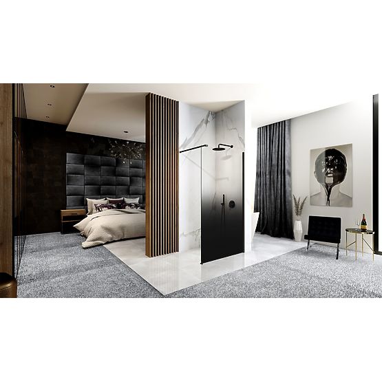 Sprchová stena Rea Aero Ombre Čierna 110