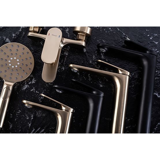 Sprchová súprava REA Marco Zlatý kartáčovaný