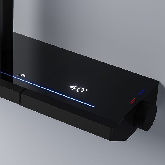 Sprchová súprava s termostatom REA Pedro Čierna