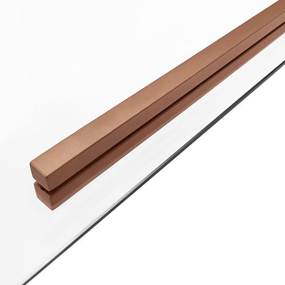 Sprchový kút SOLAR Kartáčovaná Meď 90x90