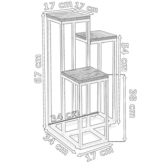Stojan na kvety Munir biely mramor