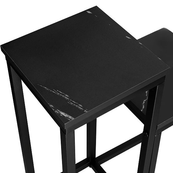 Stojan na kvety Munir čierny mramor