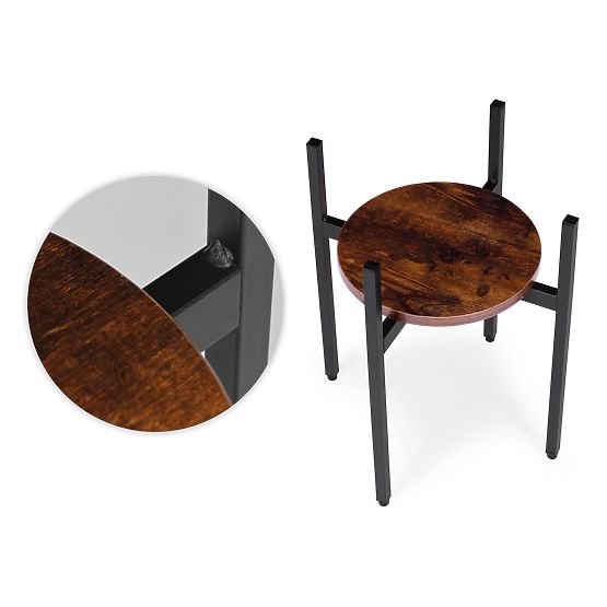 Stojan na kvety stojaci stojan na kvety dekorácia loft ModernHome