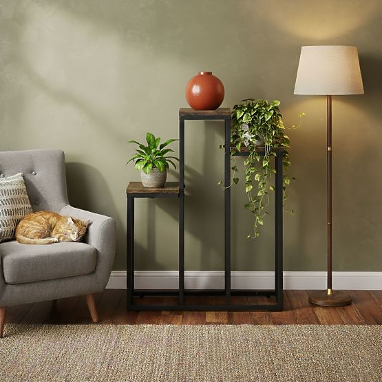 Stojan na kvety stojaci stojan na kvety ozdoby 3 police loft ModernHome