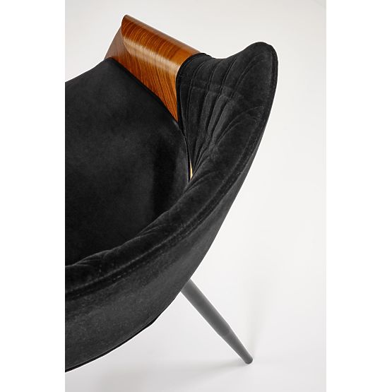 Stolička K586, orechová / čierna (1p=1ks)