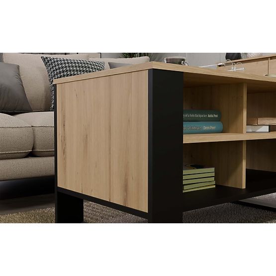 Stolík Modern 4P DUB ARTISAN ČIERNY