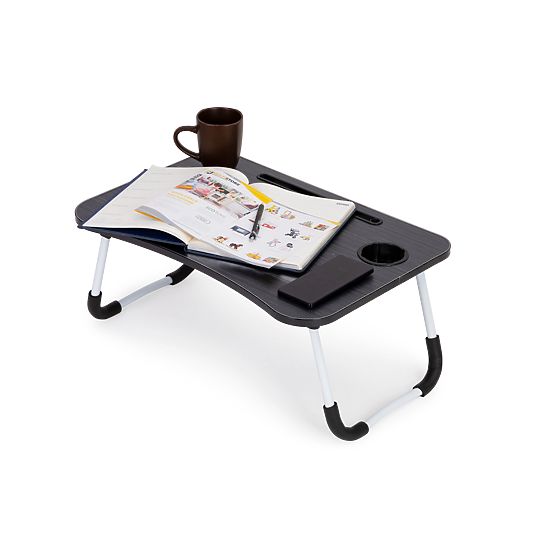 Stolík pod notebook do postele 60x40cm - Čierna