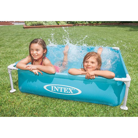 Štvorcový rámový bazén pre deti 122x122x30 cm INTEX 57173
