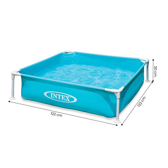 Štvorcový rámový bazén pre deti 122x122x30 cm INTEX 57173