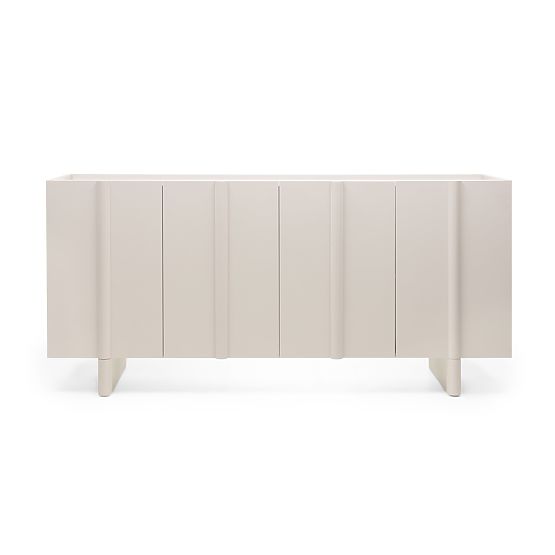 Štvordverová komoda Moss kašmírová, zaoblená