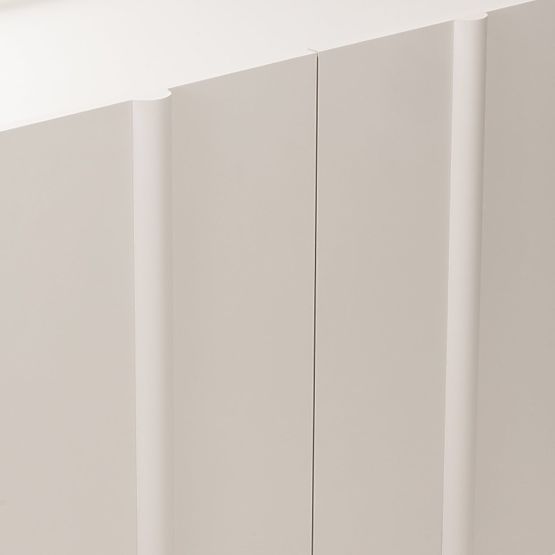 Štvordverová komoda Moss kašmírová, zaoblená