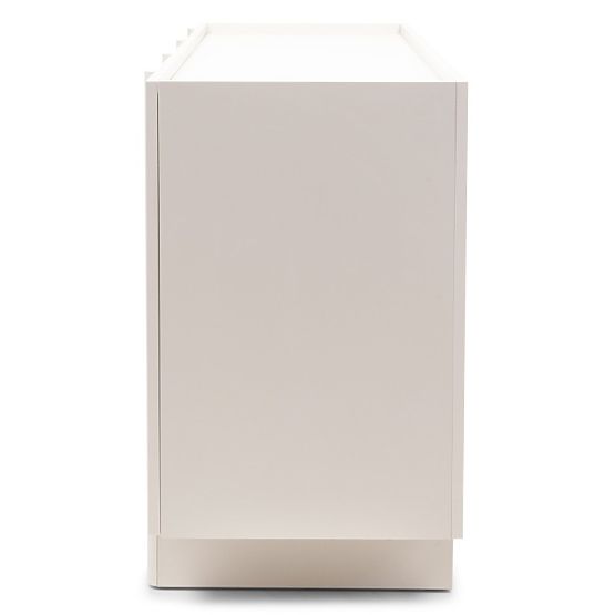 Štvordverová komoda Moss kašmírová, zaoblená