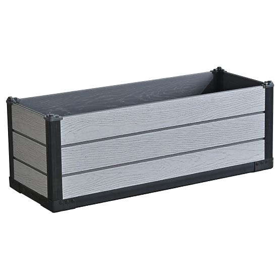 Štýlový záhradný kvetináč Obal na kvety Obdĺžnikový kvetináč 105x39x36,55 cm